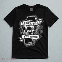 Sober Till ItS Over Aa Na Gift Recovery 12 Steps Sobriety T-Shirt thumb 5