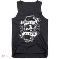 Sober Till ItS Over Aa Na Gift Recovery 12 Steps Sobriety Tank Top thumb 0