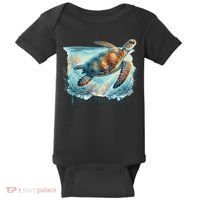 Sea Turtle Islamorada Florida Keys Baby Bodysuit thumb 0