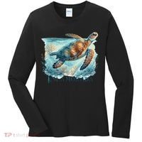 Sea Turtle Islamorada Florida Keys Women's Long Sleeve Shirt thumb 0