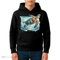 Sea Turtle Islamorada Florida Keys Kids Hoodie thumb 4