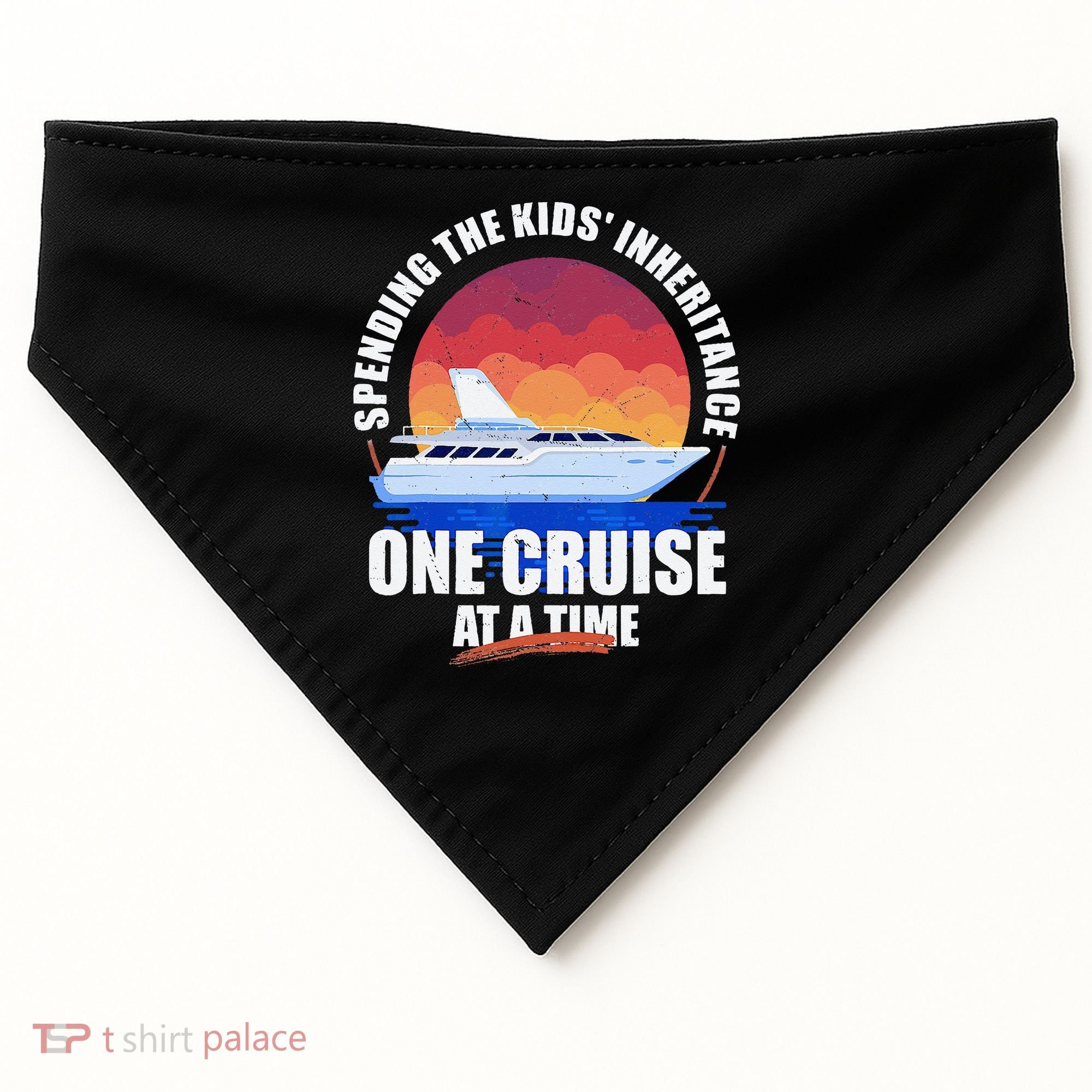 Spending The Inheritance One Cruise At A Time USA-Made Doggie Bandana
