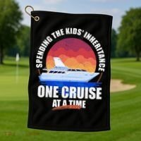 Spending The Inheritance One Cruise At A Time Golf Towel thumb 1
