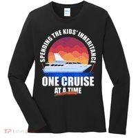 Spending The Inheritance One Cruise At A Time Women's Long Sleeve Shirt thumb 0