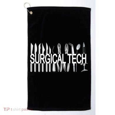 Surgical Tech Instruts Surgical Technologist Scrub Tech Gift Golf Towel