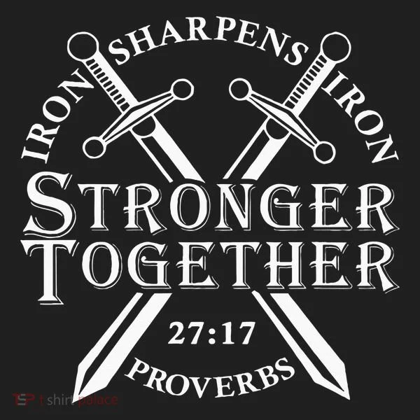 Strongers Together Iron Sharpens Iron Proverbs Women's Sweatshirt