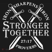 Strongers Together Iron Sharpens Iron Proverbs Pajama Set thumb 2