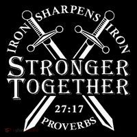 Strongers Together Iron Sharpens Iron Proverbs Women's Hoodie thumb 2