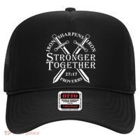 Strongers Together Iron Sharpens Iron Proverbs Hat thumb 0