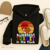 Sweetest Turkey In The Flock Hoodie thumb 4