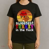 Sweetest Turkey In The Flock T-Shirt thumb 4