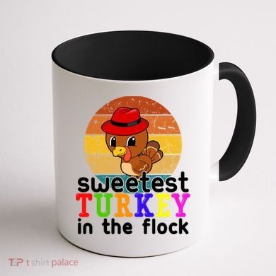Sweetest Turkey In The Flock Coffee Mug back