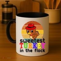 Sweetest Turkey In The Flock Coffee Mug thumb 4