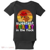 Sweetest Turkey In The Flock Baby Bodysuit thumb 0