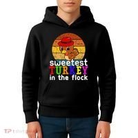 Sweetest Turkey In The Flock Kids Hoodie thumb 4
