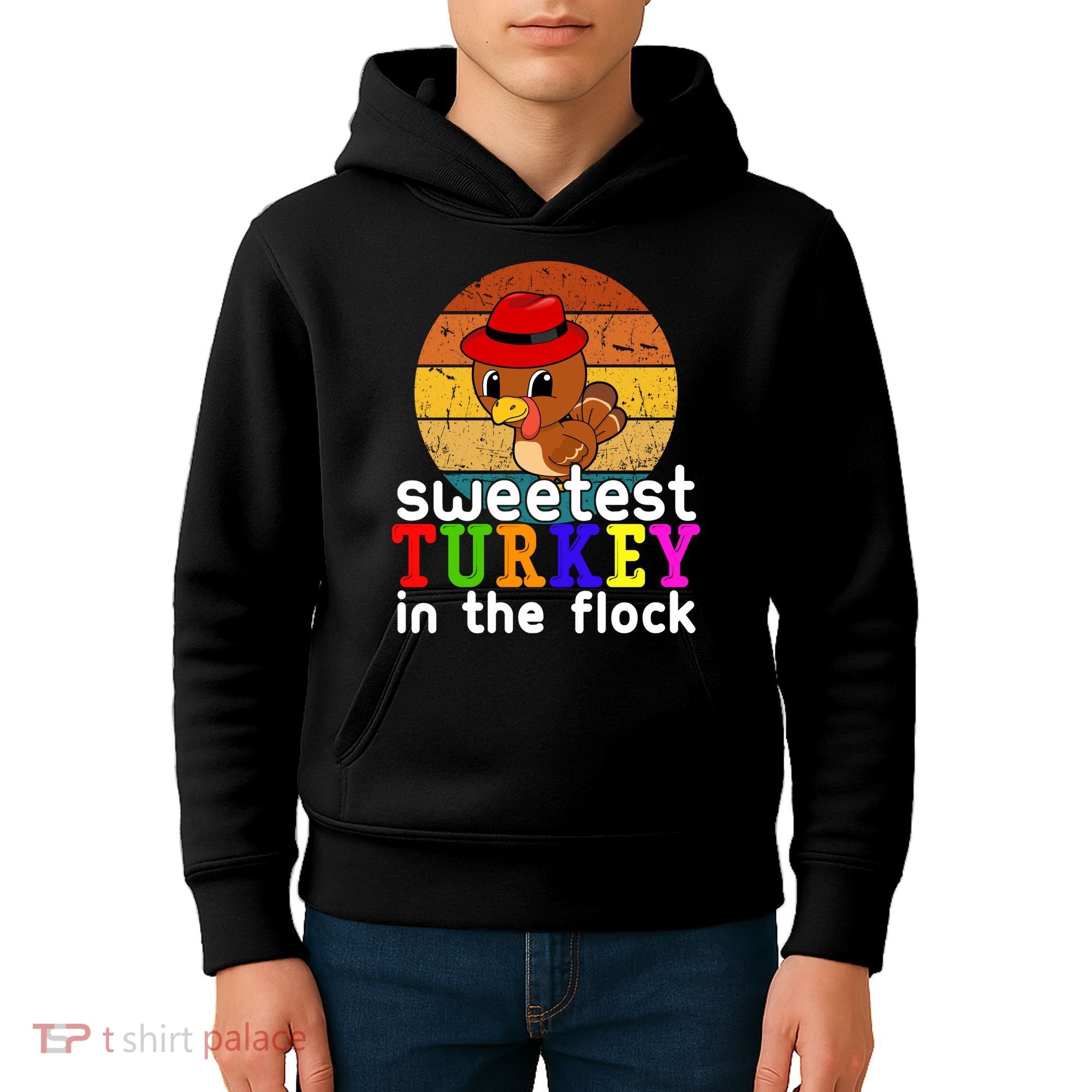 Sweetest Turkey In The Flock Kids Hoodie