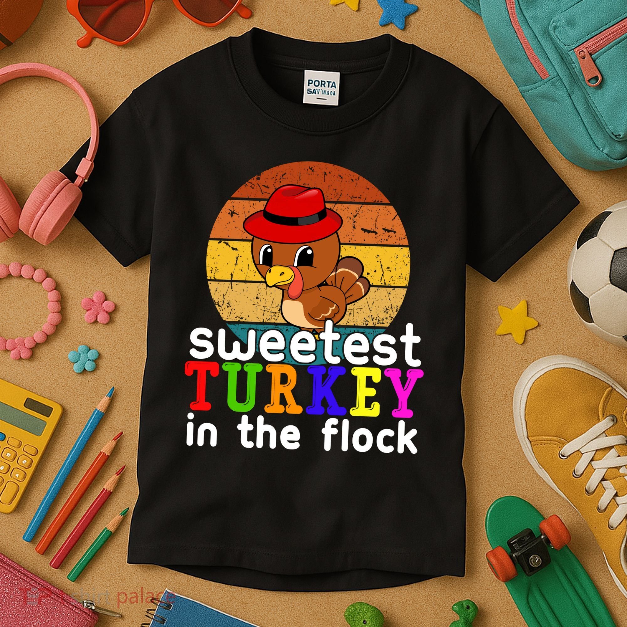 Sweetest Turkey In The Flock Kids T-Shirt