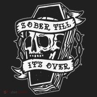 Sober Till It's Over AA NA Recovery Alcoholics Anonymous Women's Sweatshirt thumb 2
