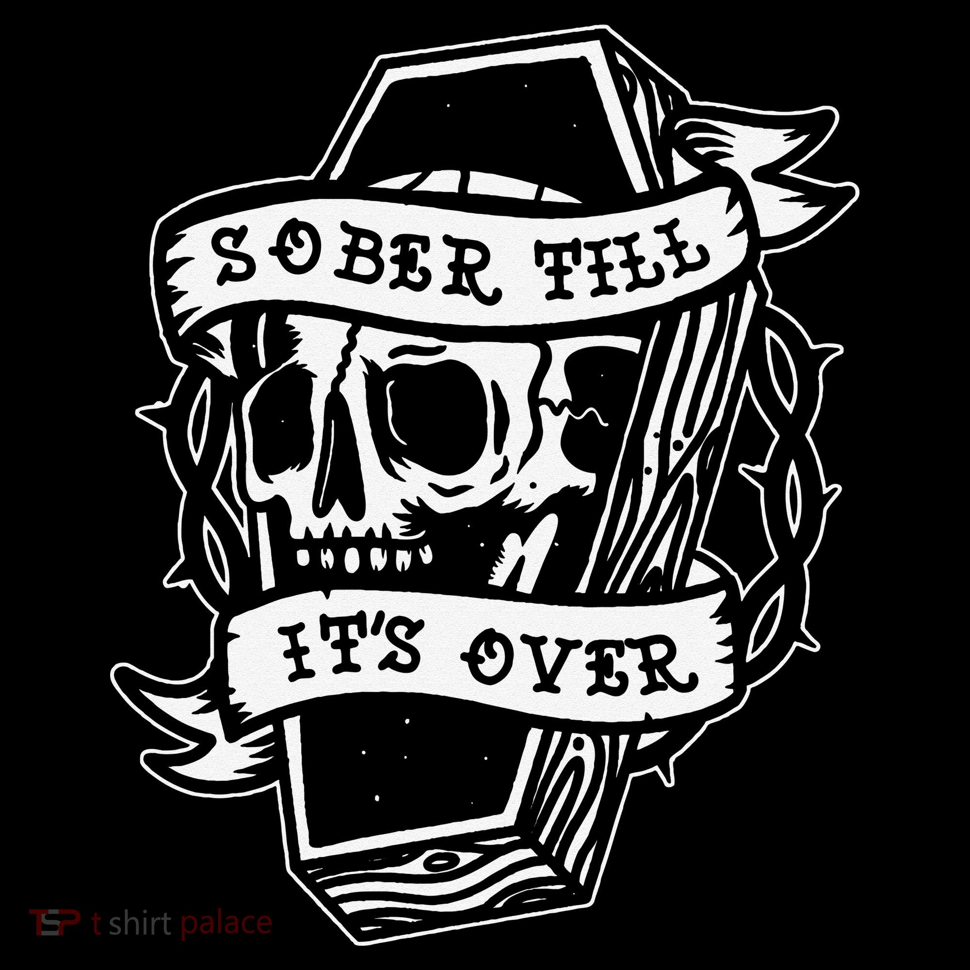 Sober Till It's Over AA NA Recovery Alcoholics Anonymous Coaster