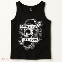 Sober Till It's Over AA NA Recovery Alcoholics Anonymous Tank Top thumb 2