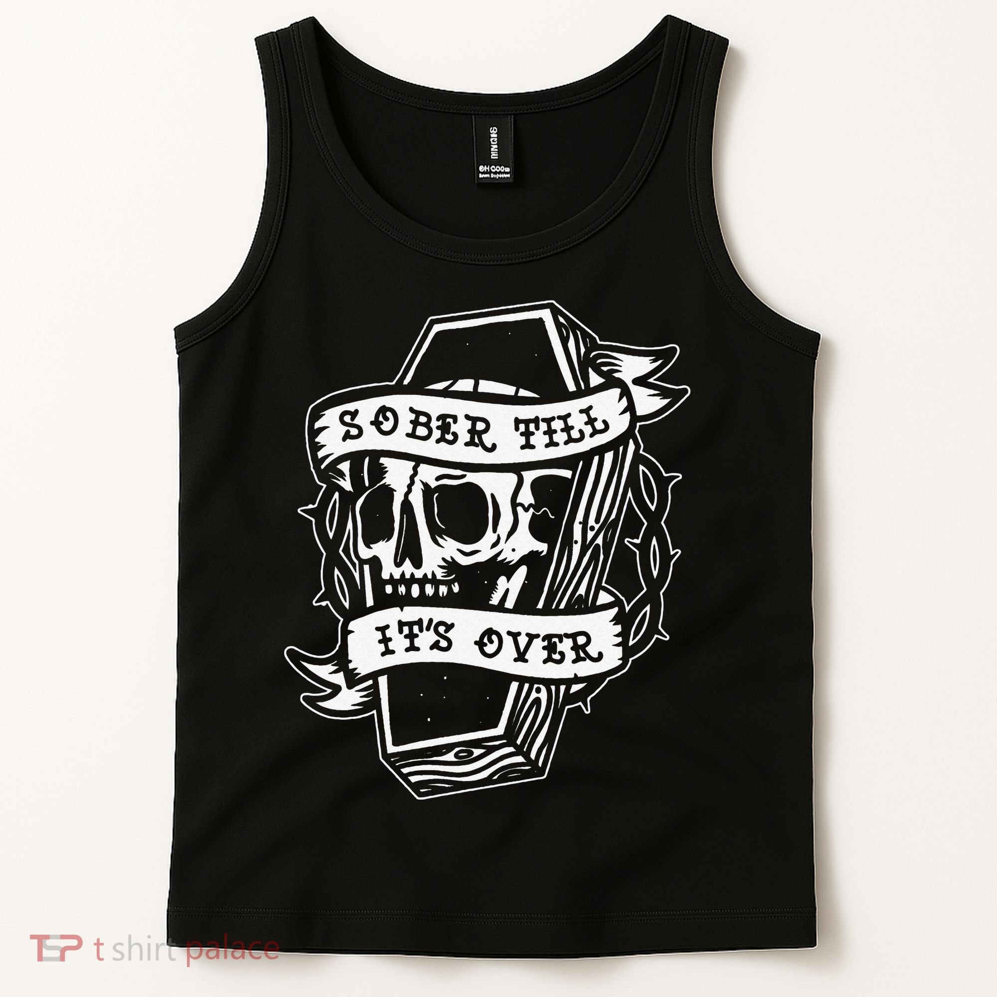 Sober Till It's Over AA NA Recovery Alcoholics Anonymous Tank Top