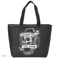 Sober Till It's Over AA NA Recovery Alcoholics Anonymous Tote Bag thumb 0