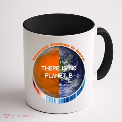 Showyourstripes – There Is No Planet B Climate Change Gift Coffee Mug back
