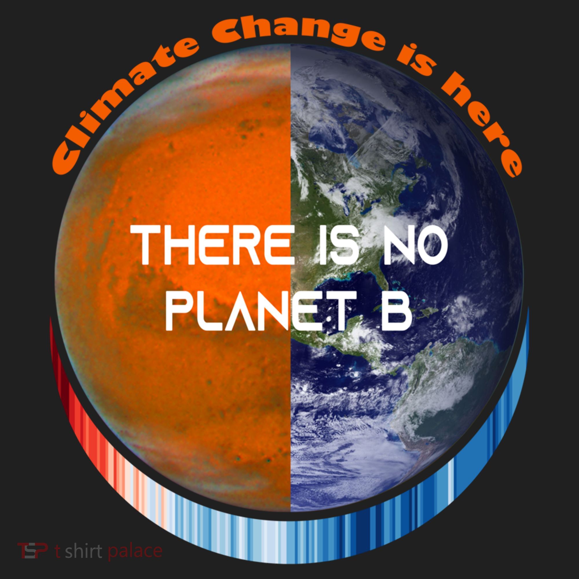 Showyourstripes – There Is No Planet B Climate Change Gift Beanie