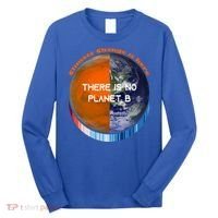 Showyourstripes – There Is No Planet B Climate Change Gift Long Sleeve Shirt thumb 0