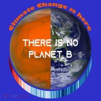 Showyourstripes – There Is No Planet B Climate Change Gift Long Sleeve Shirt thumb 2