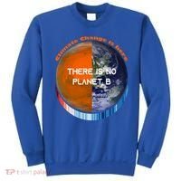 Showyourstripes – There Is No Planet B Climate Change Gift Sweatshirt thumb 0