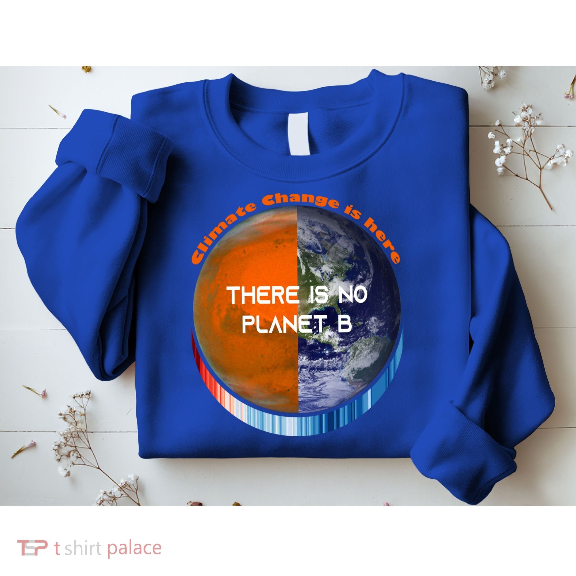 Showyourstripes – There Is No Planet B Climate Change Gift Sweatshirt