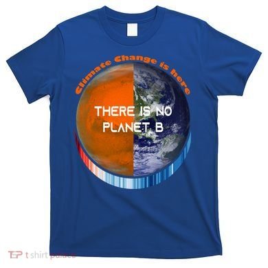 Showyourstripes – There Is No Planet B Climate Change Gift T-Shirt