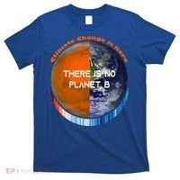 Showyourstripes – There Is No Planet B Climate Change Gift T-Shirt thumb 0