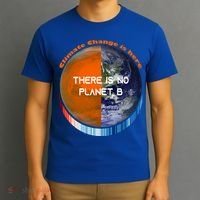 Showyourstripes – There Is No Planet B Climate Change Gift T-Shirt thumb 3