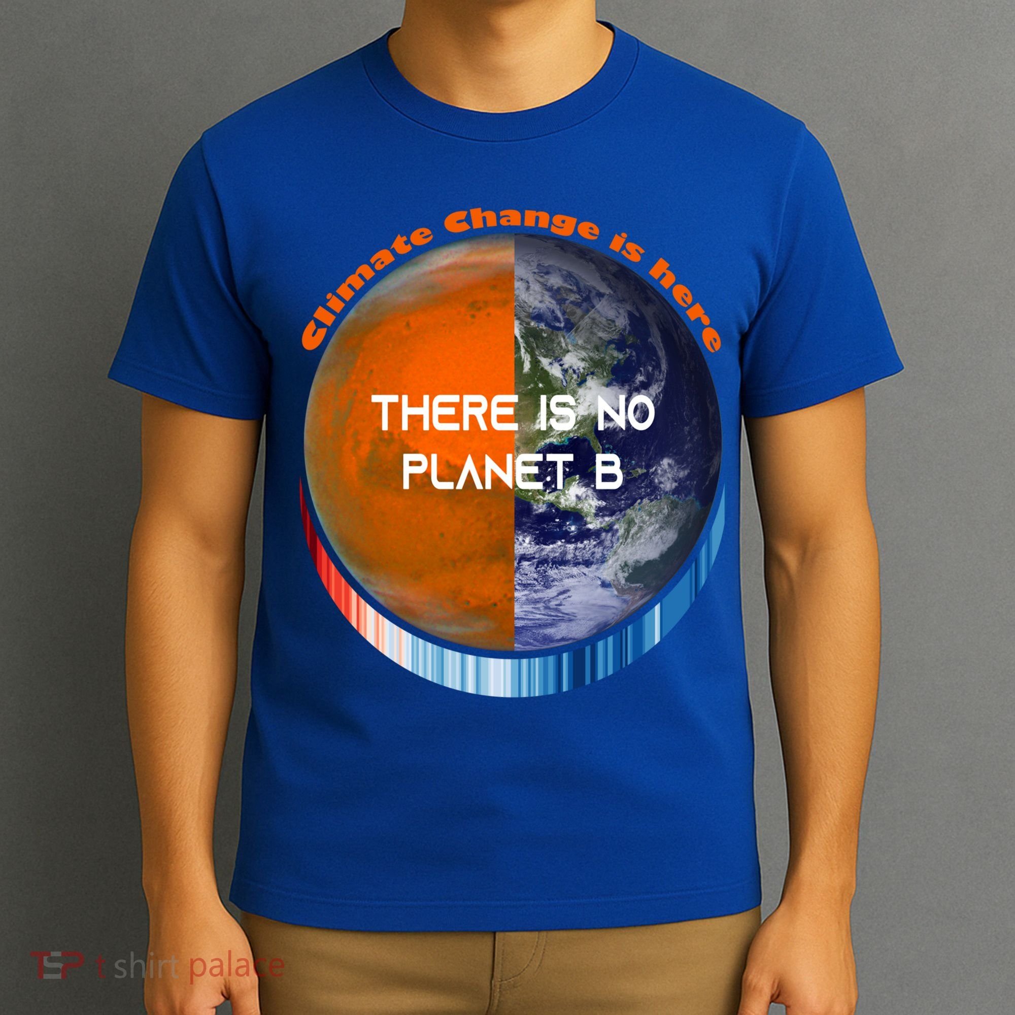 Showyourstripes – There Is No Planet B Climate Change Gift T-Shirt