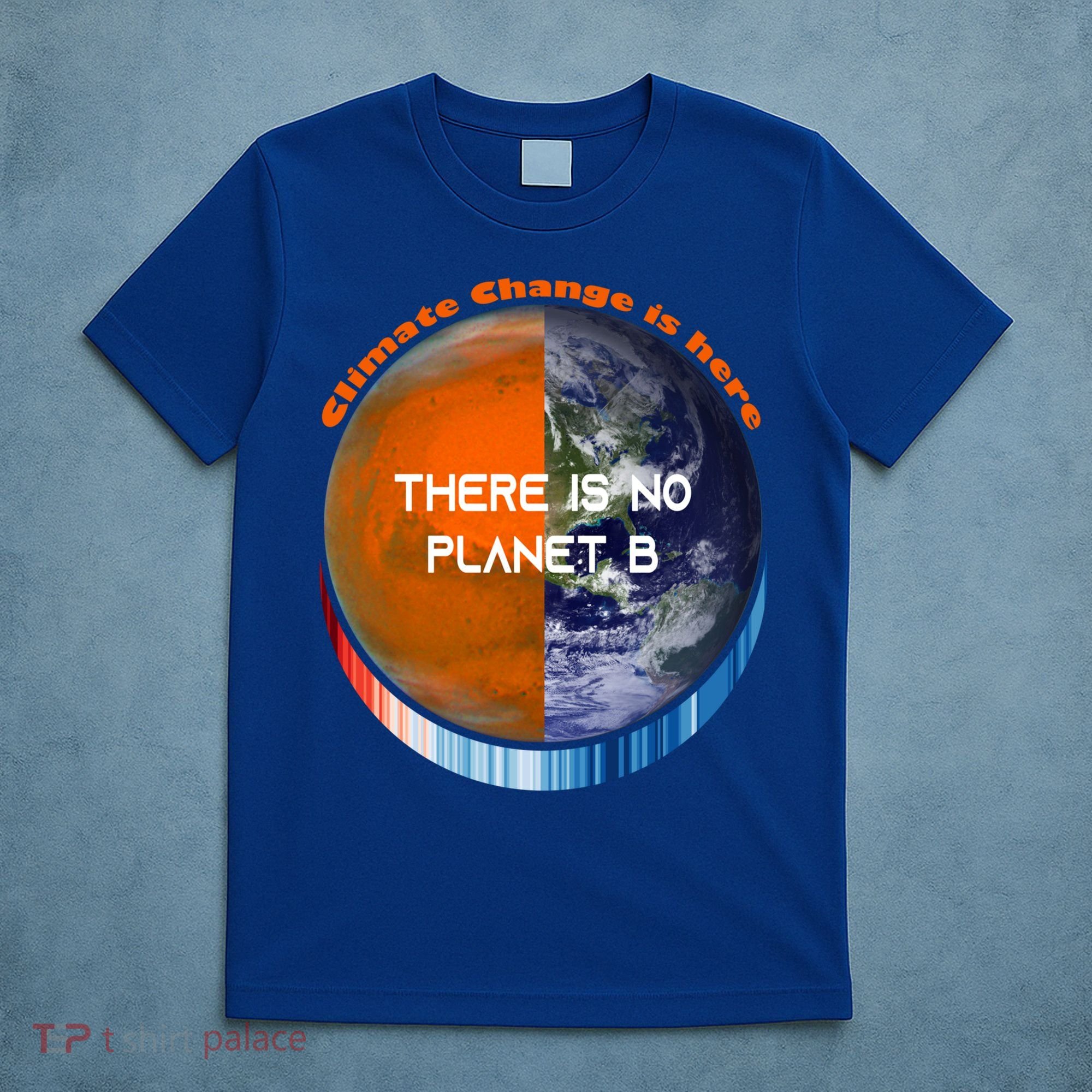 Showyourstripes – There Is No Planet B Climate Change Gift T-Shirt