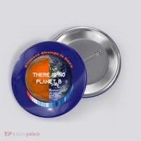 Showyourstripes – There Is No Planet B Climate Change Gift Button thumb 0
