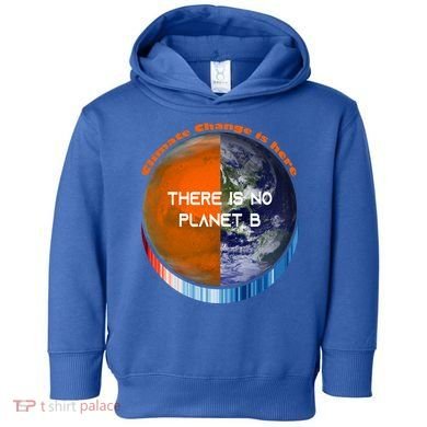 Showyourstripes – There Is No Planet B Climate Change Gift Toddler Hoodie