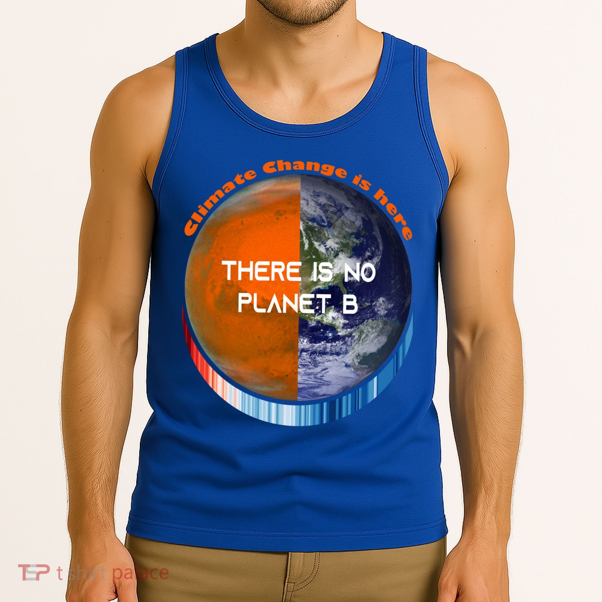Showyourstripes – There Is No Planet B Climate Change Gift Tank Top