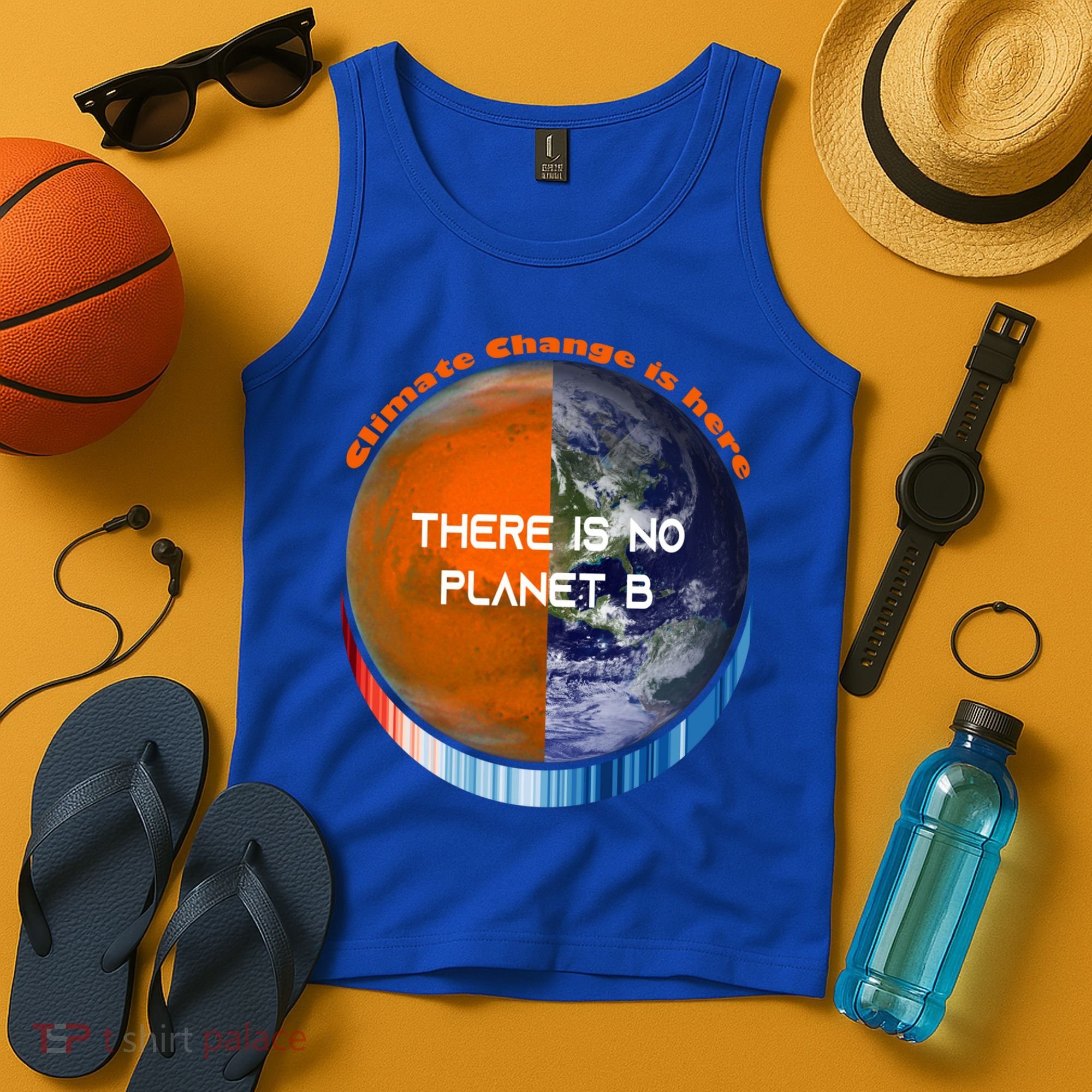 Showyourstripes – There Is No Planet B Climate Change Gift Tank Top