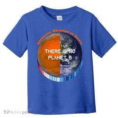 Showyourstripes – There Is No Planet B Climate Change Gift Toddler T-Shirt