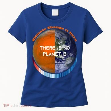Showyourstripes – There Is No Planet B Climate Change Gift Women's T-Shirt