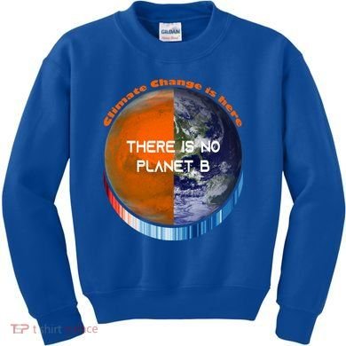 Showyourstripes – There Is No Planet B Climate Change Gift Kids Sweatshirt