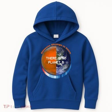 Showyourstripes – There Is No Planet B Climate Change Gift Kids Hoodie