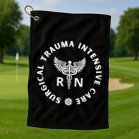 Surgical Trauma Icu Nurse Rn Sticu Nurse Appreciation Golf Towel thumb 1