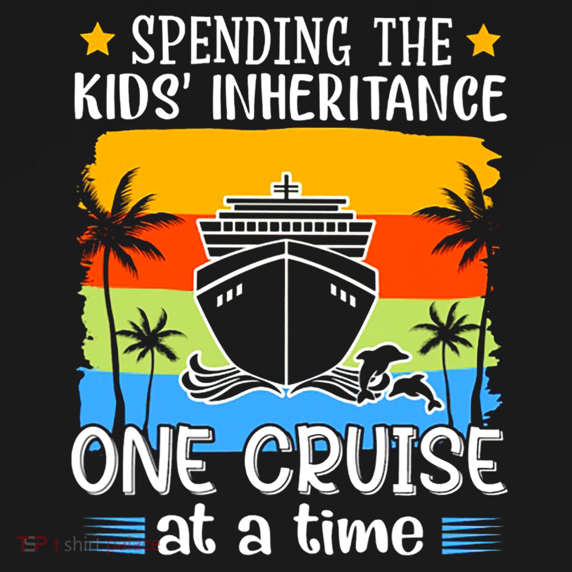 Spending The  Inheritance One Cruise At A Time Meaningful Gift USA-Made Doggie Bandana