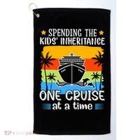 Spending The  Inheritance One Cruise At A Time Meaningful Gift Golf Towel thumb 0