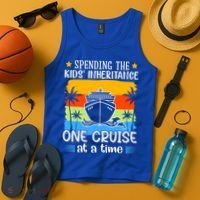 Spending The  Inheritance One Cruise At A Time Meaningful Gift Tank Top thumb 4