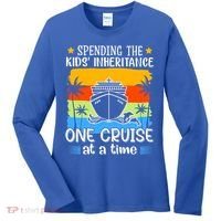 Spending The  Inheritance One Cruise At A Time Meaningful Gift Women's Long Sleeve Shirt thumb 0